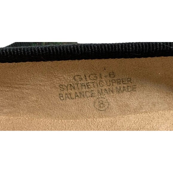 De Blossom GiGi-6 Black Shimmer Closed Toe Ballerina Flats 8 - Picture 6 of 8